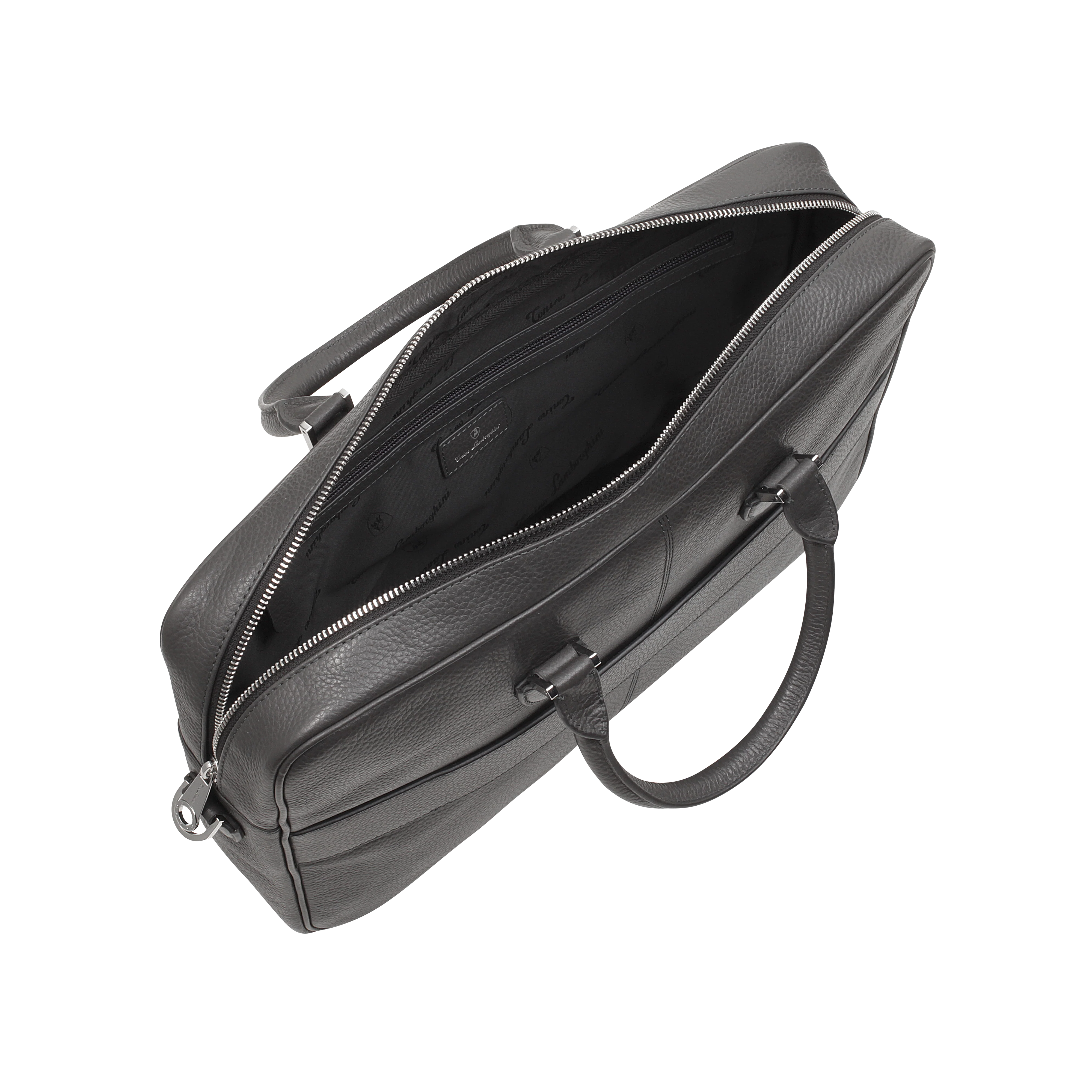 Double Handle Briefcase one compartment Velocità Anthracite / Black - Image 4