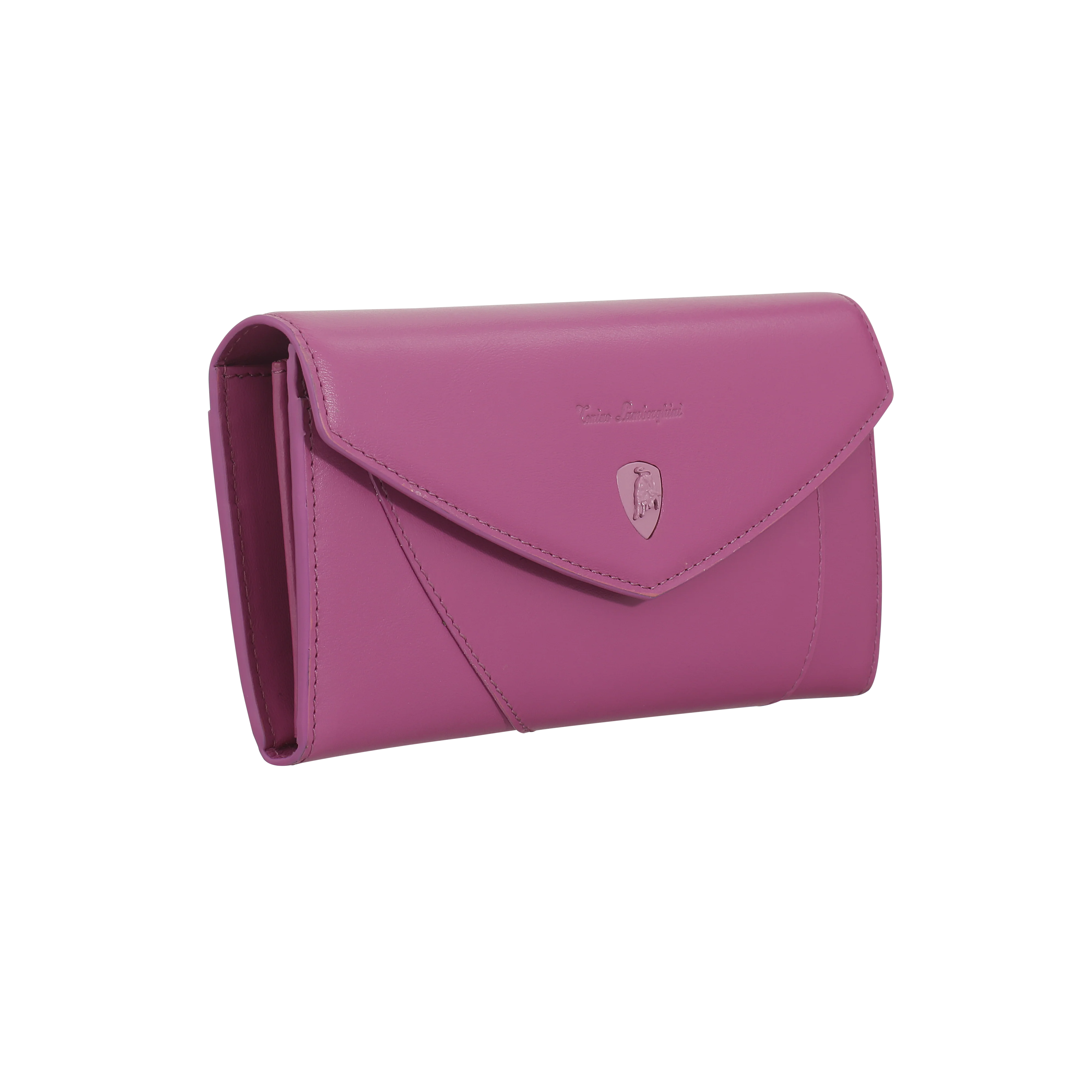 Large Flap Wallet Shield Fuchsia - Image 3