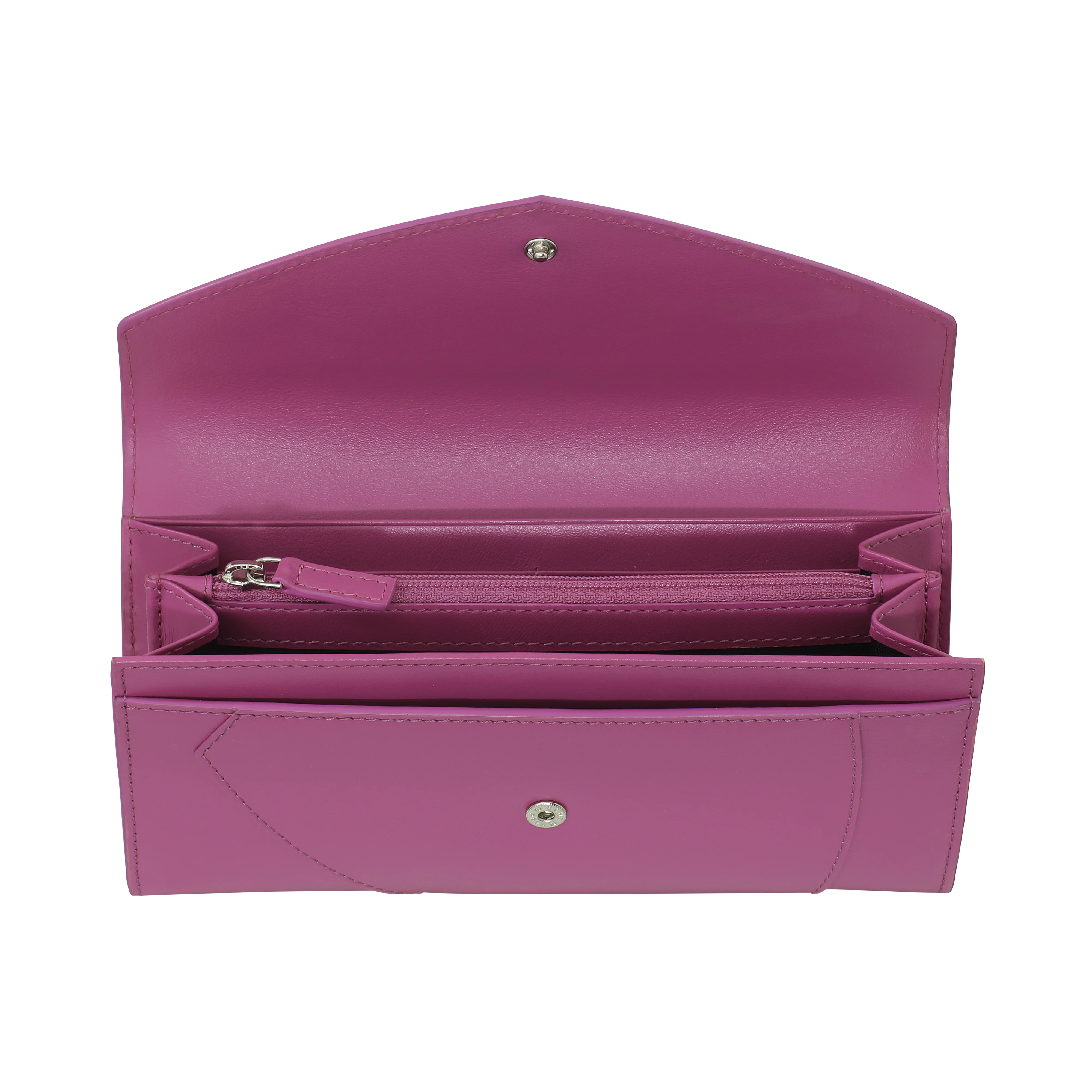 Large Flap Wallet Shield Fuchsia - Image 4