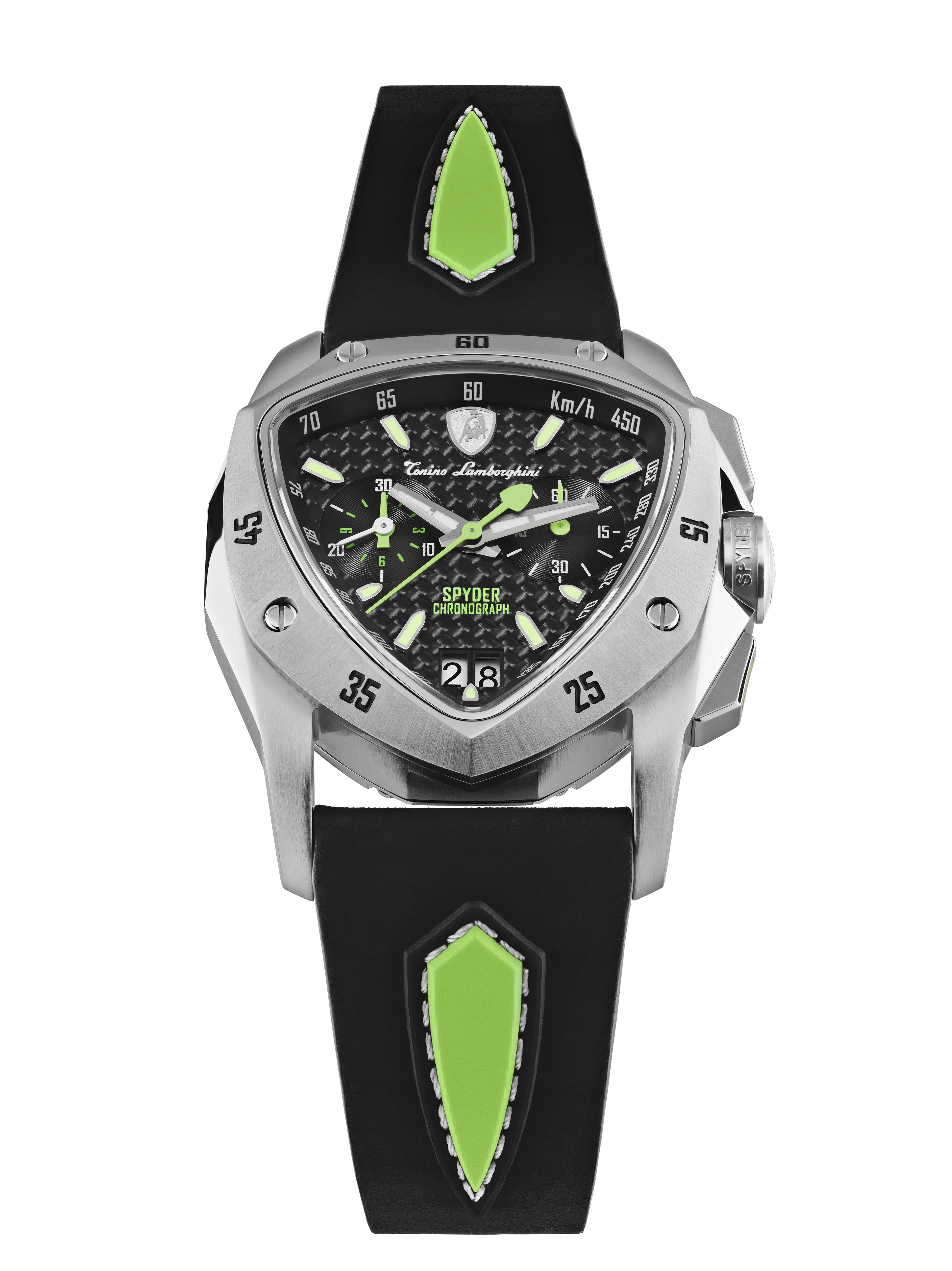 New Spyder Chronograph Silver / Green - Image 4