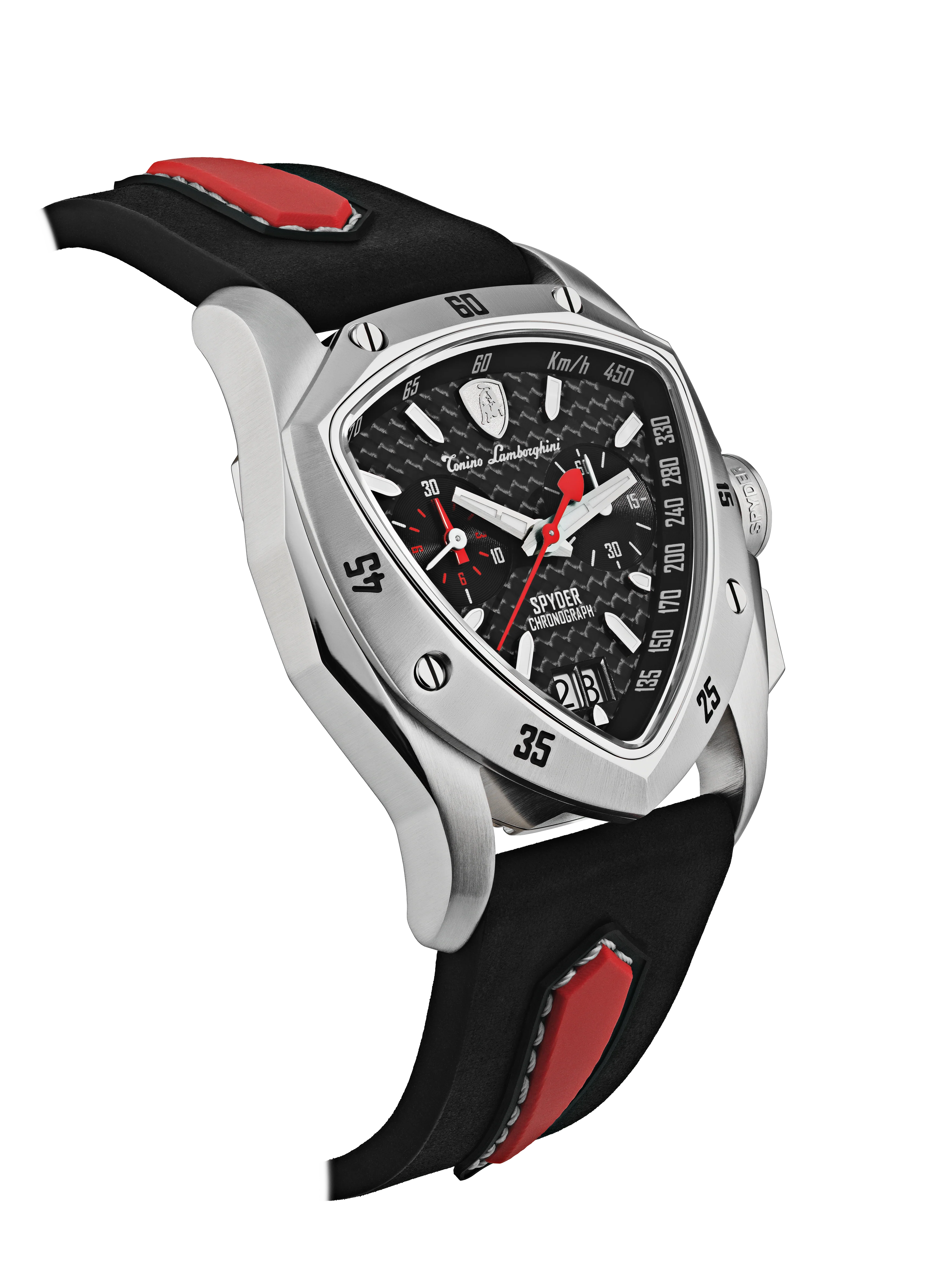 New Spyder Chronograph Silver / Red - Image 3