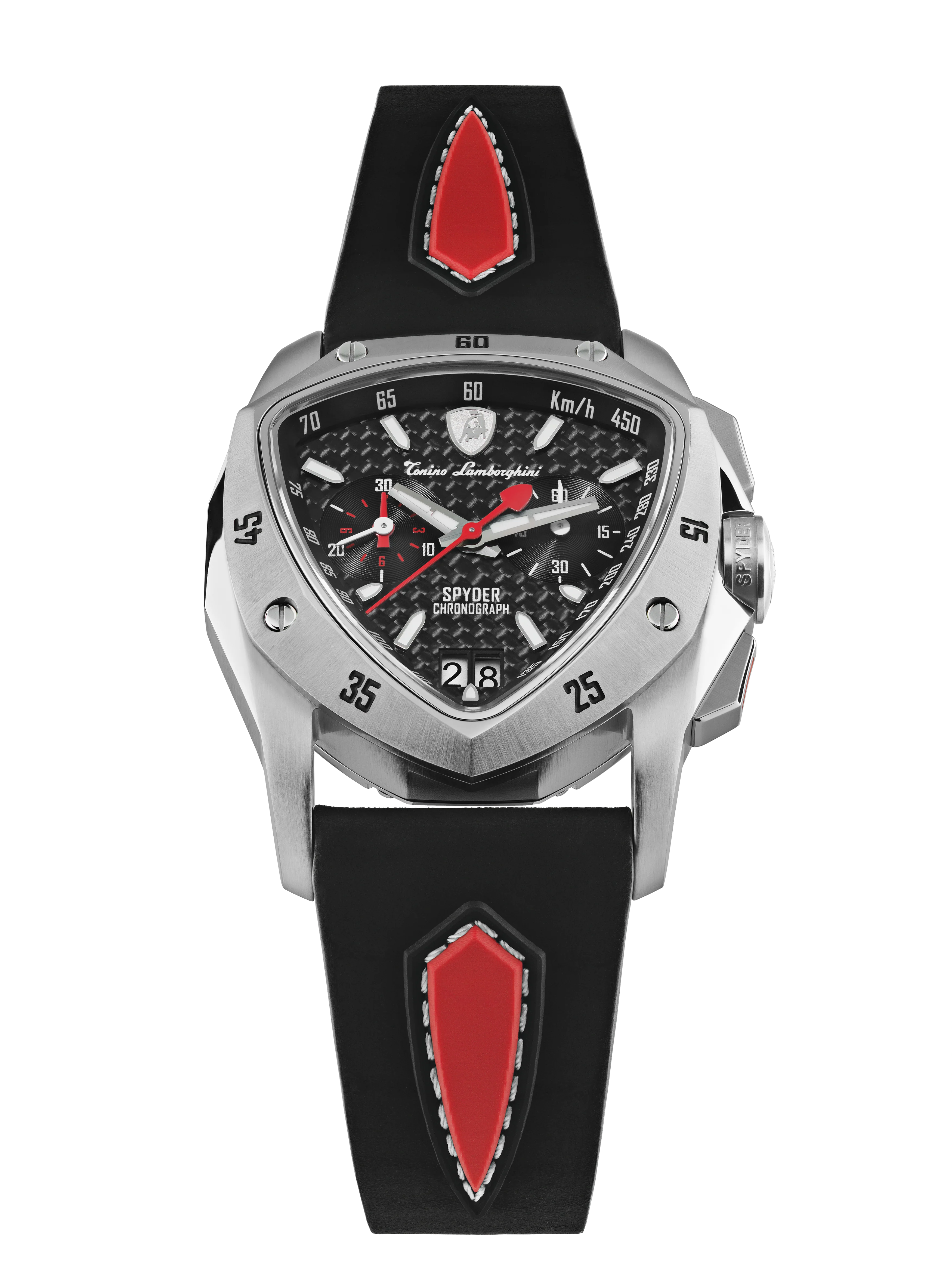 New Spyder Chronograph Silver / Red - Image 4