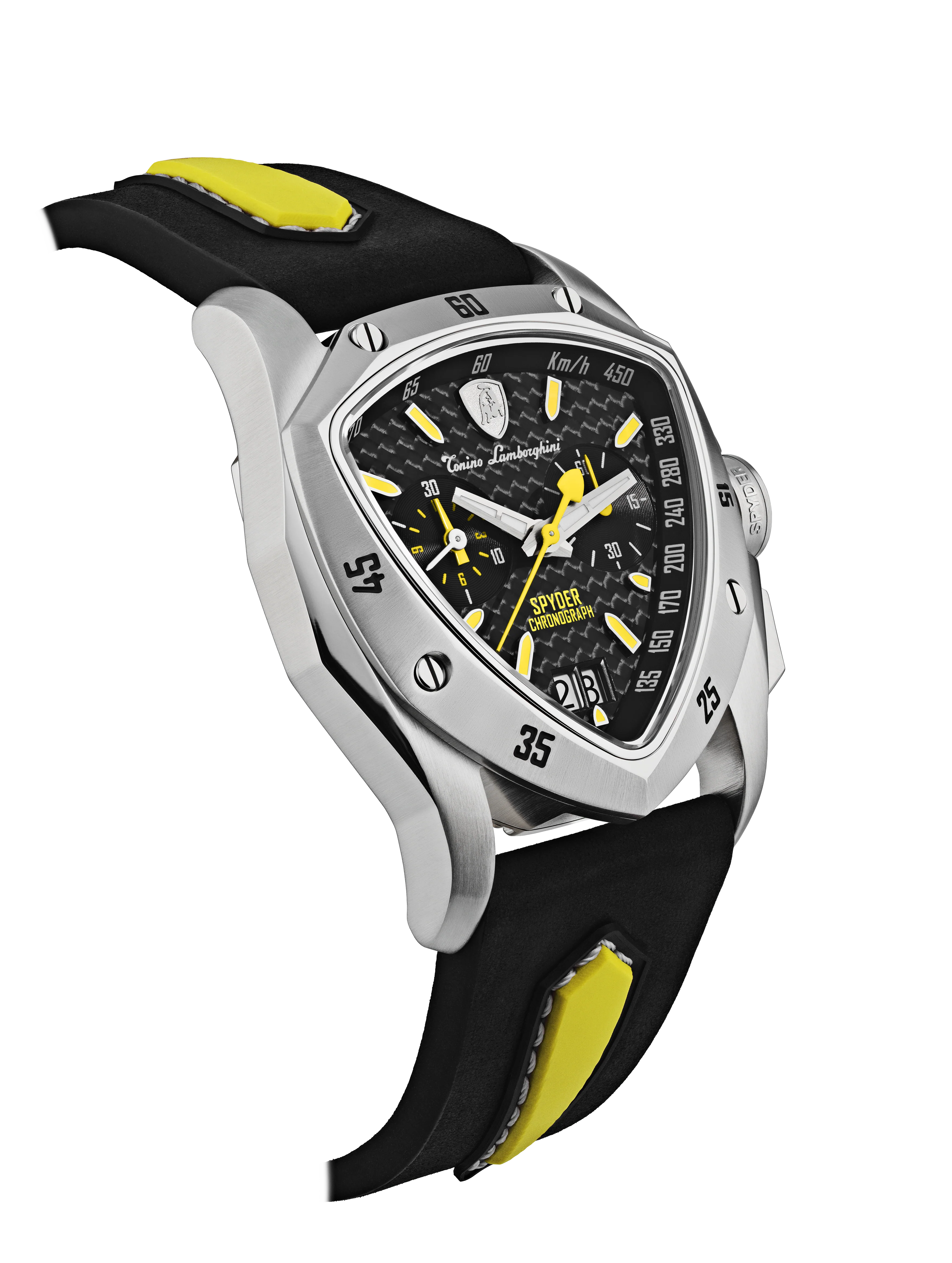New Spyder Chronograph Silver / Yellow - Image 3