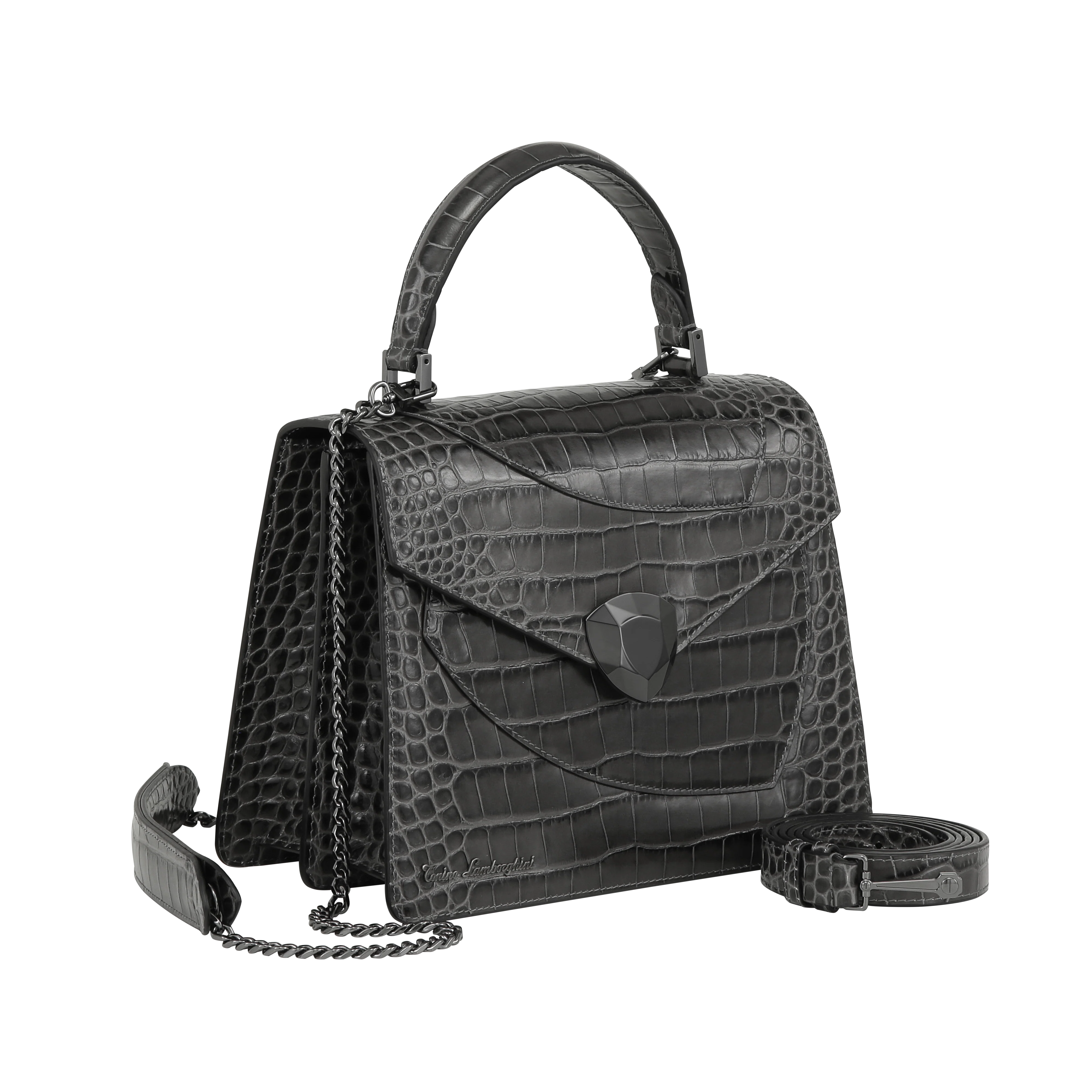 Shield Top Handle Bag Anthracite - Image 3