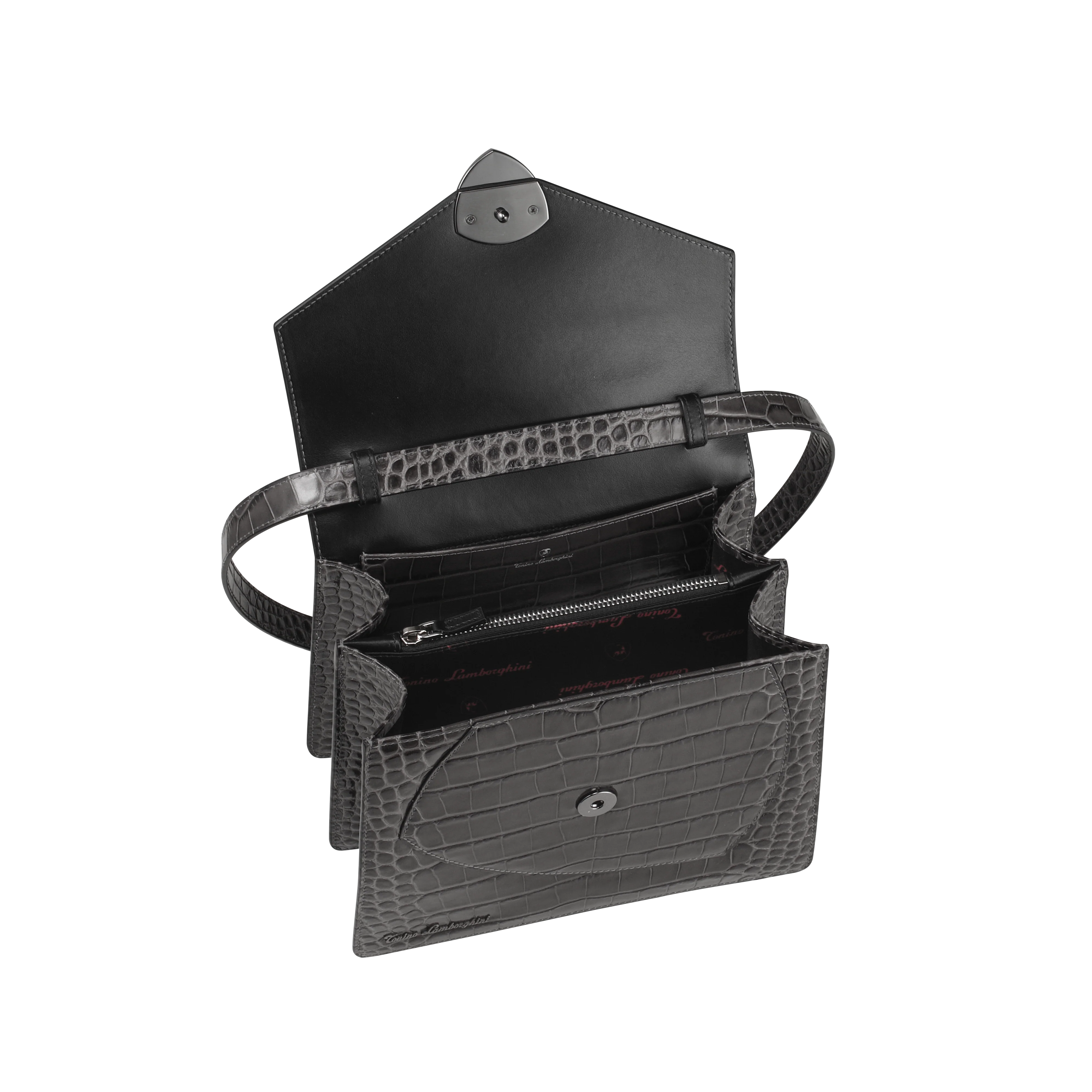Shield Top Handle Bag Anthracite - Image 4