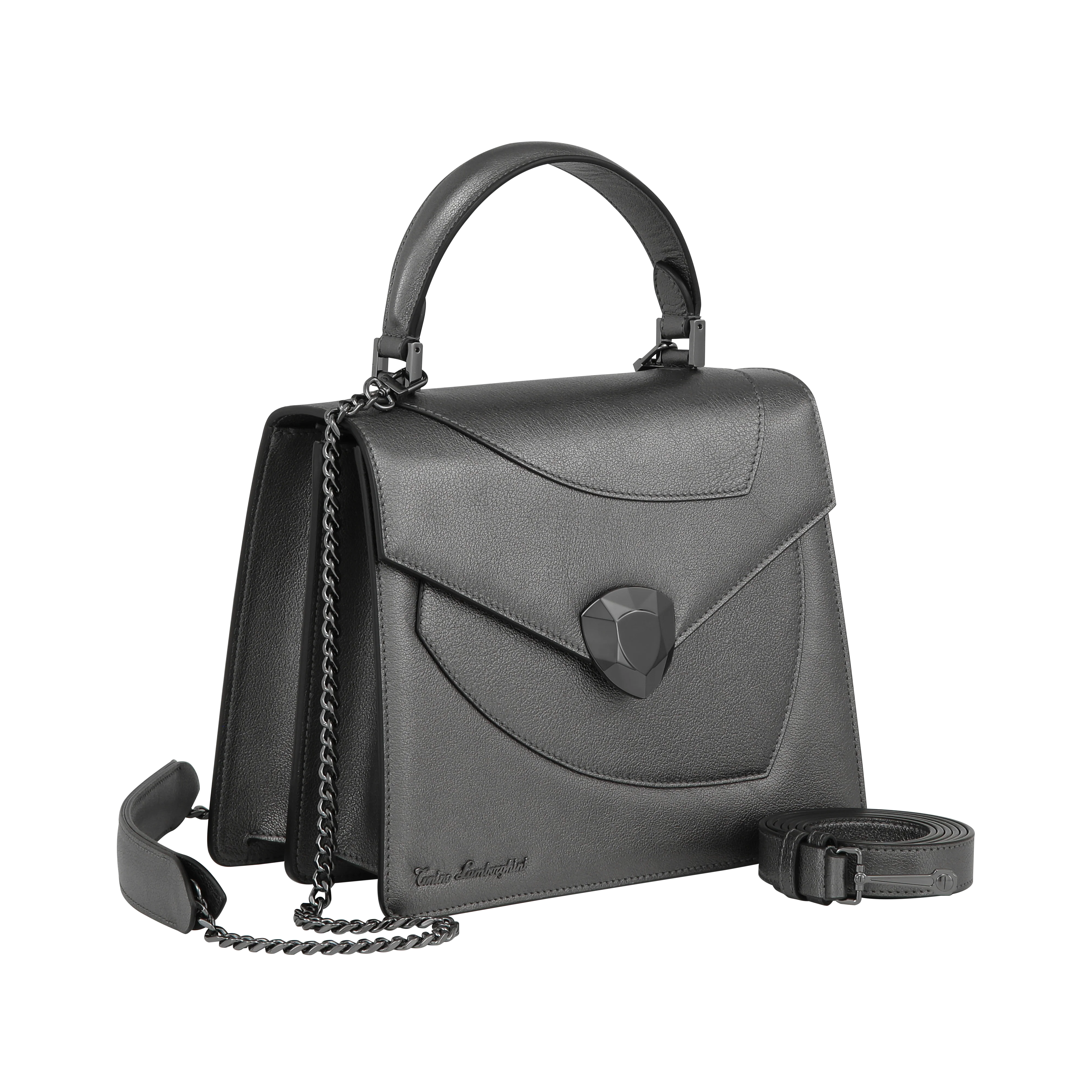 Shield Top Handle Bag Anthracite - Image 3