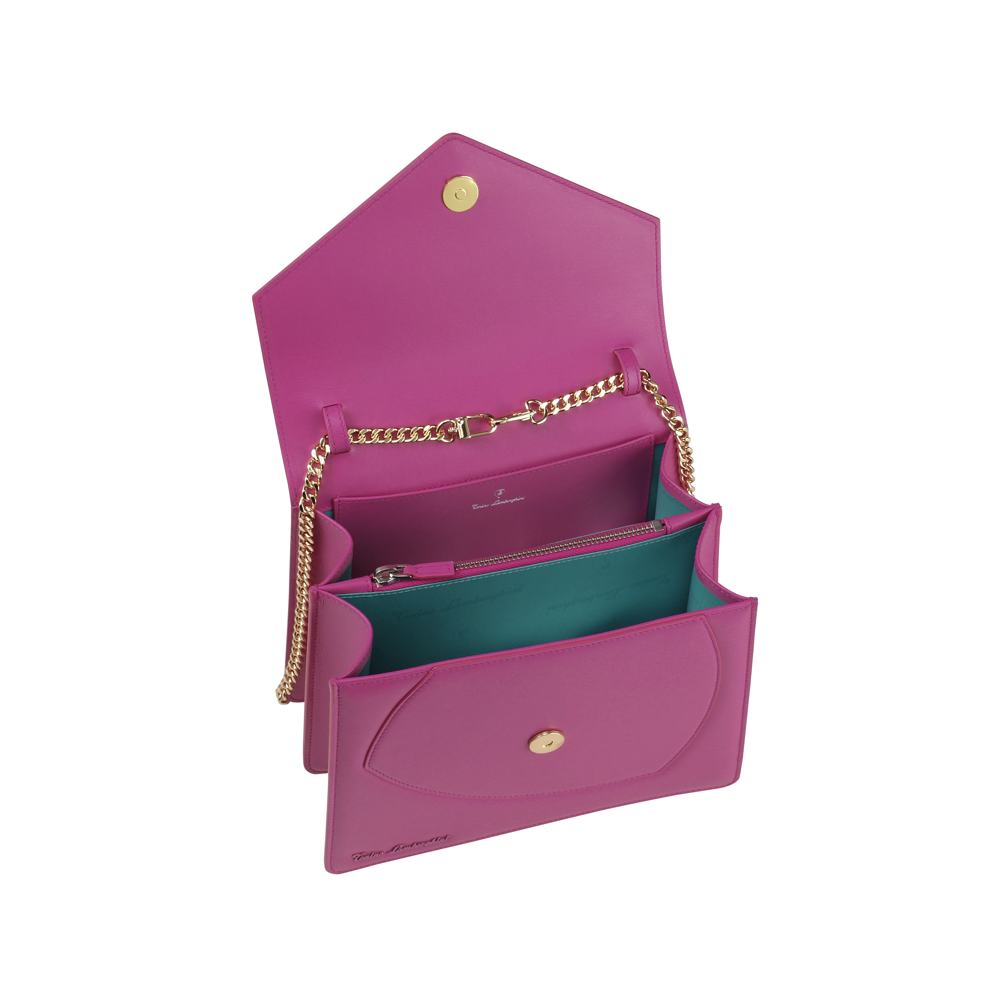 Shield Top Handle Bag Fuchsia - Image 4