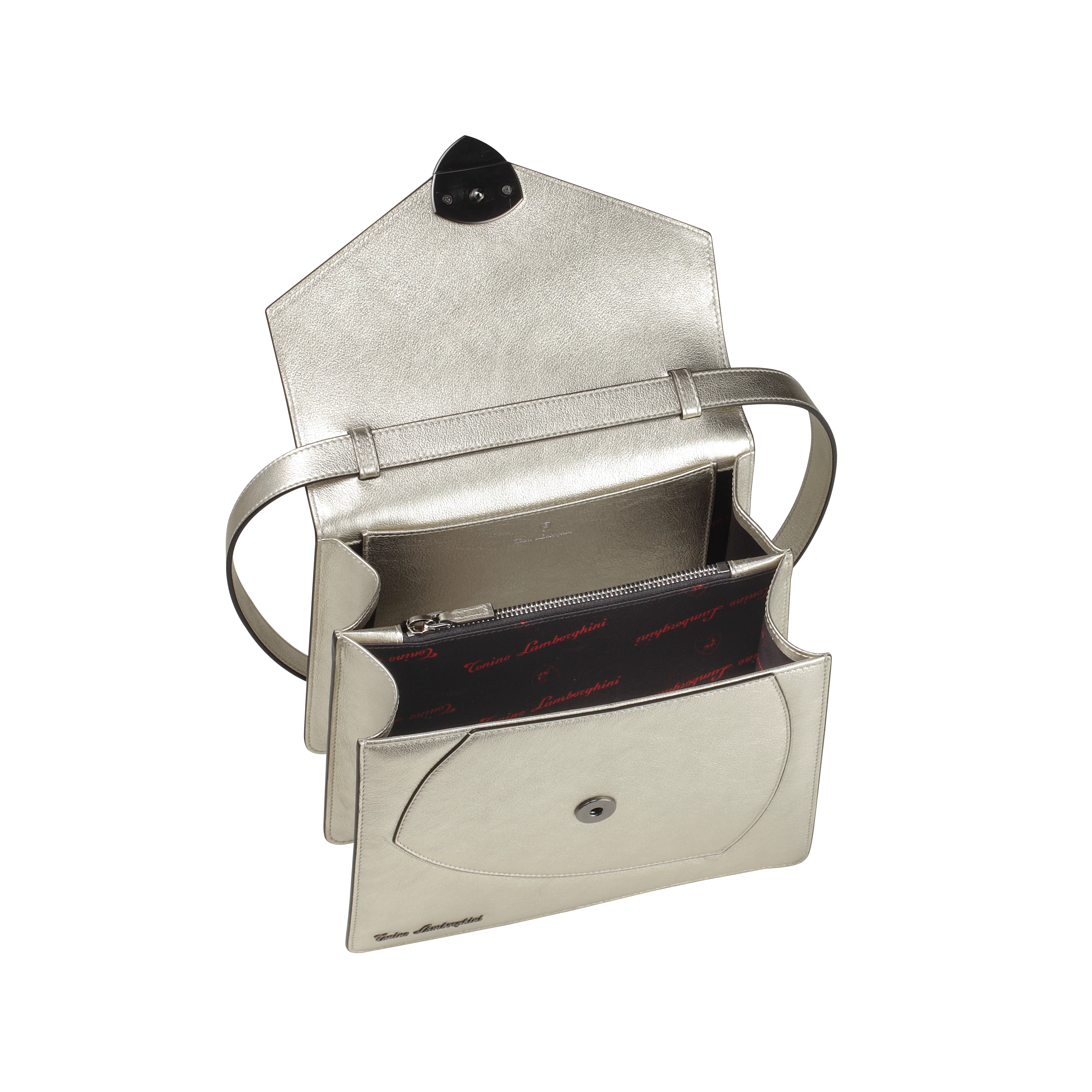 Shield Top Handle Bag Palladium - Image 4