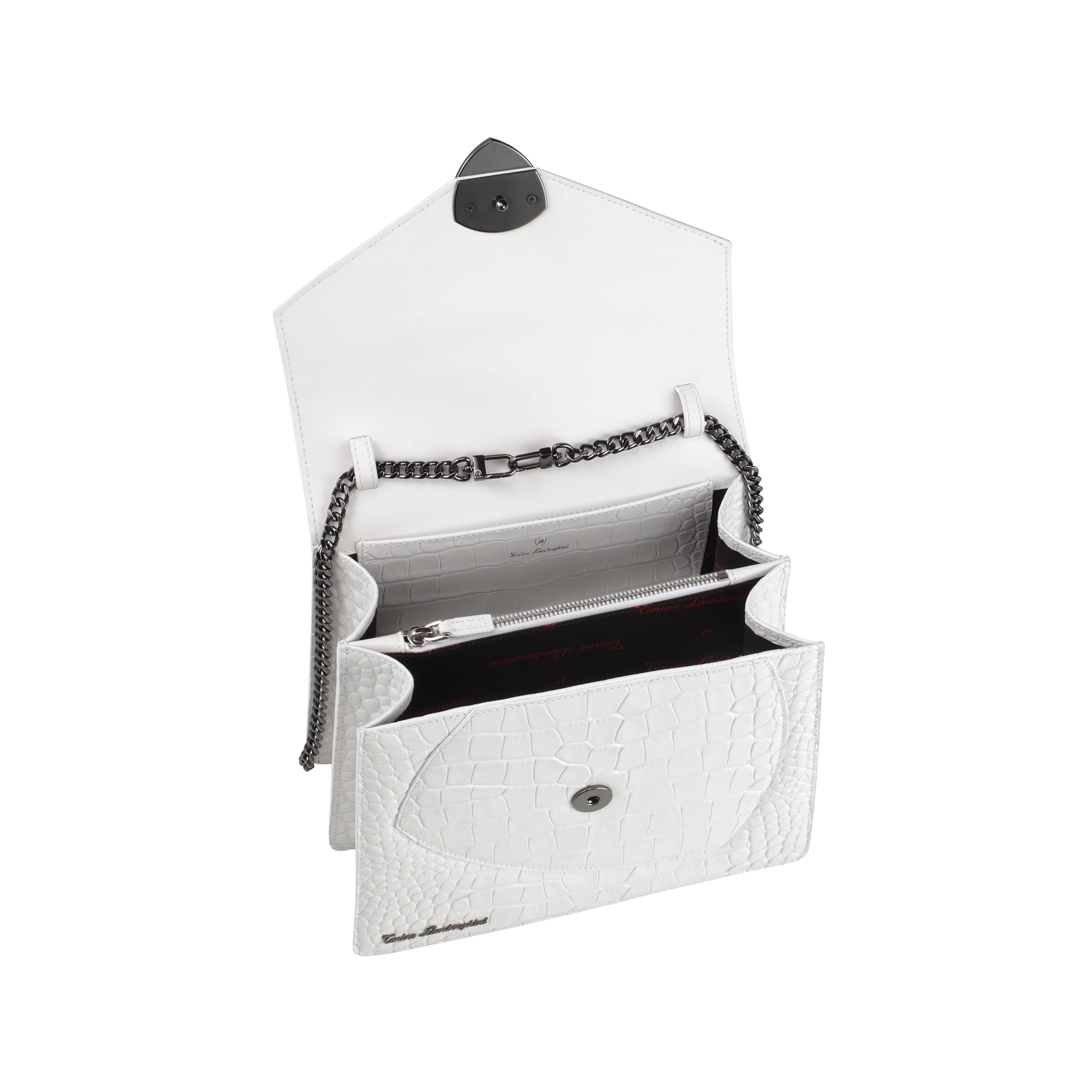 Shield Top Handle Bag White - Image 4