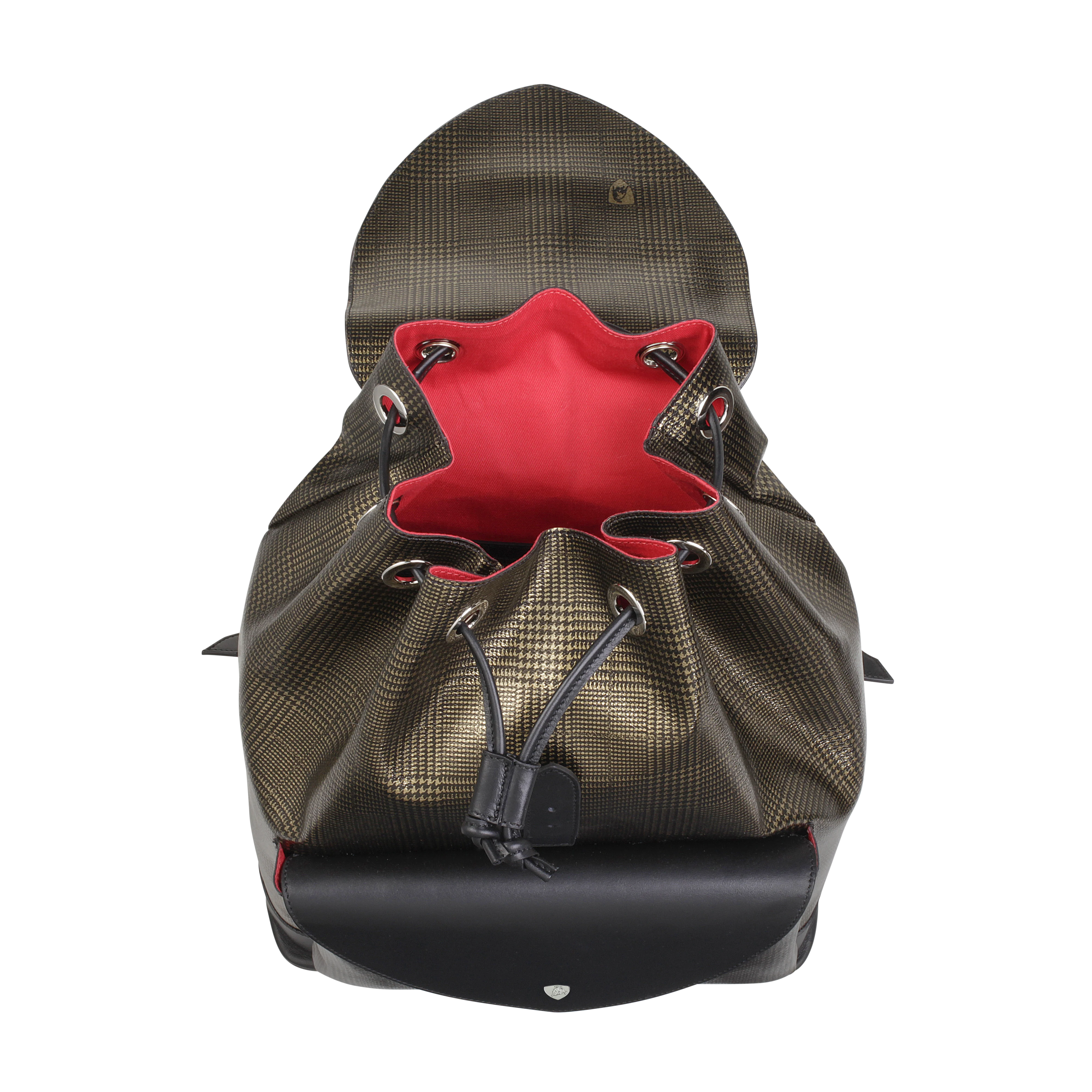 Women Backpack Dolcevita Bronze / Red - Image 4